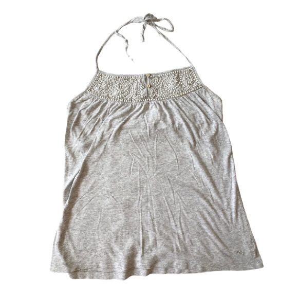 American Eagle Beaded Halter Top - Picture 1 of 8